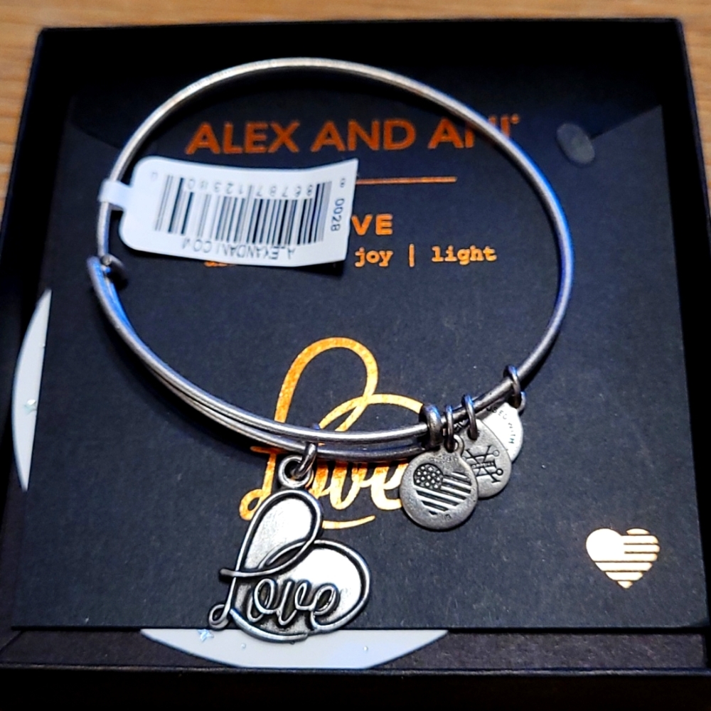 Alex and Ani Love bracelet - Picture 1 of 5